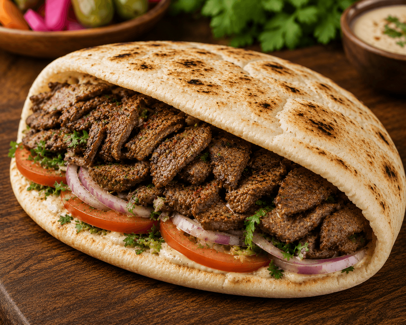 سندويش لحم ناشف