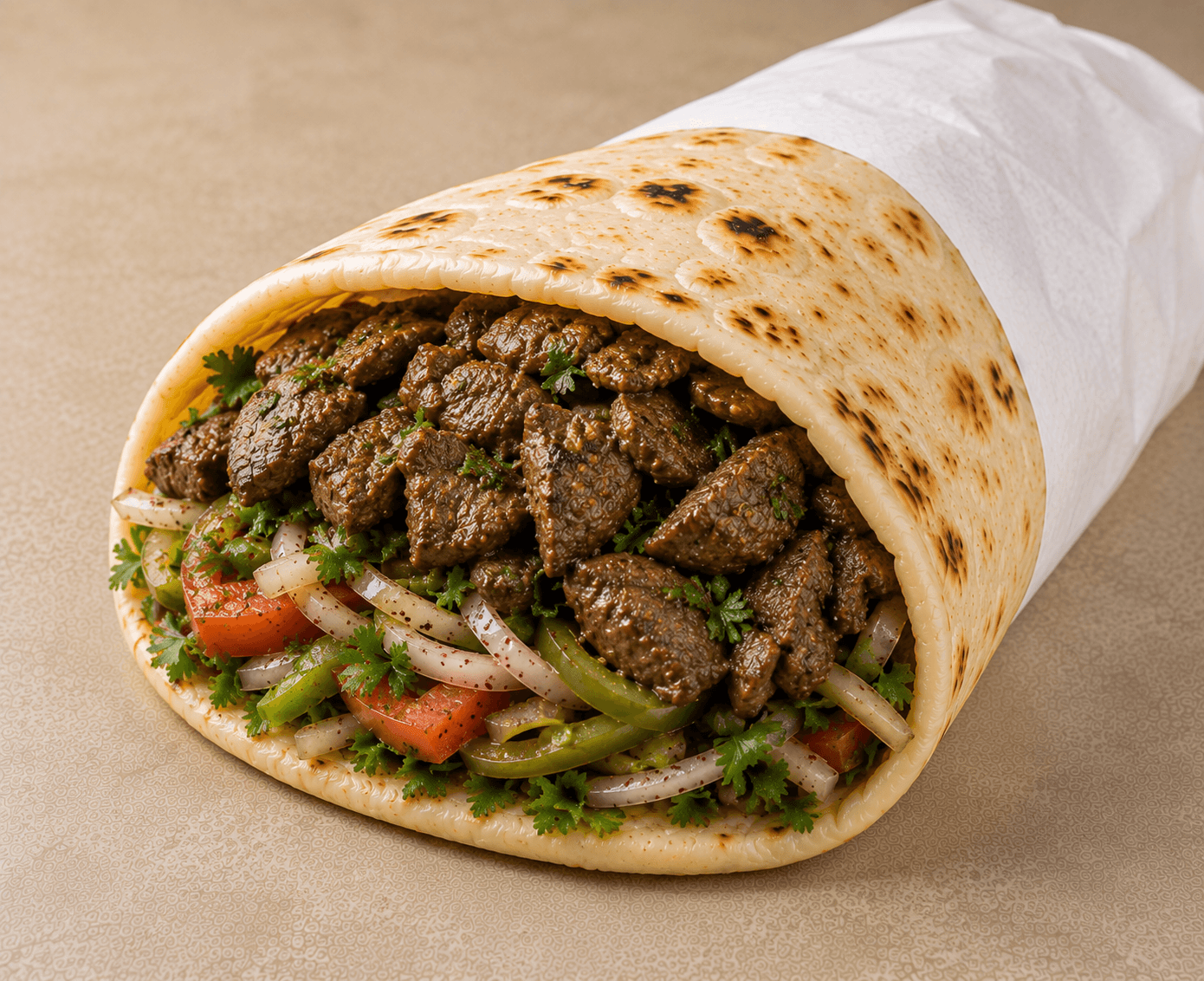 سندويش كبده دجاج حجم صغير